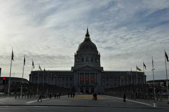 O pomposo City Hall de San Francisco, na Califórnia, nos Estados Unidos